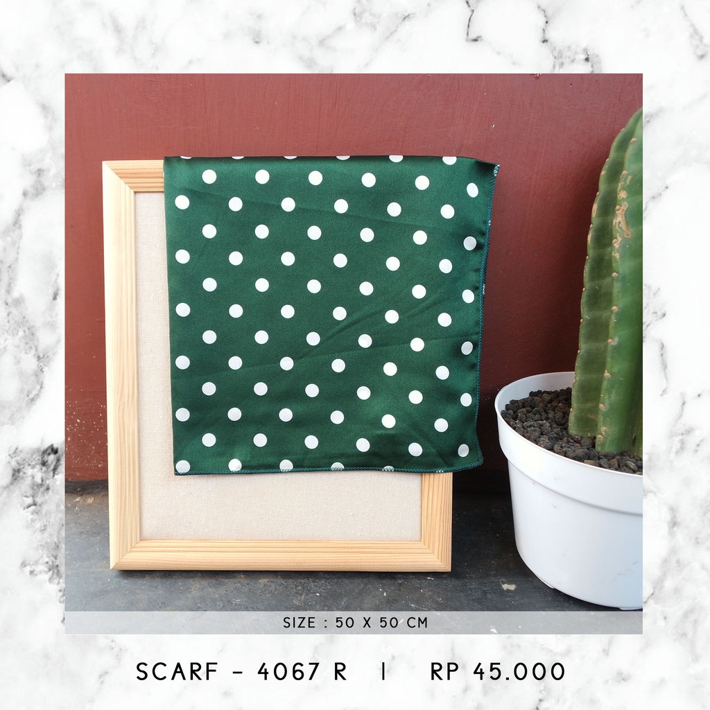 NECK SCARF / SYAL KOREA / SCARF PATTERN (SIZE 50 X 50 CM) - 3889 / 4067-4067 R