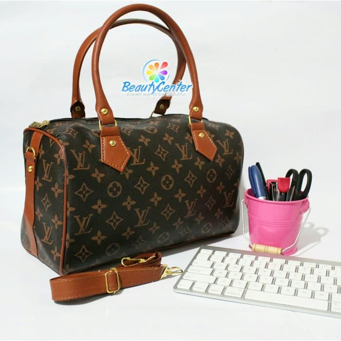 Promo Tas LV Replika  KW    D 4541   Kualitas Oke   Hand   Shoulder Bag   Azzure Diskon