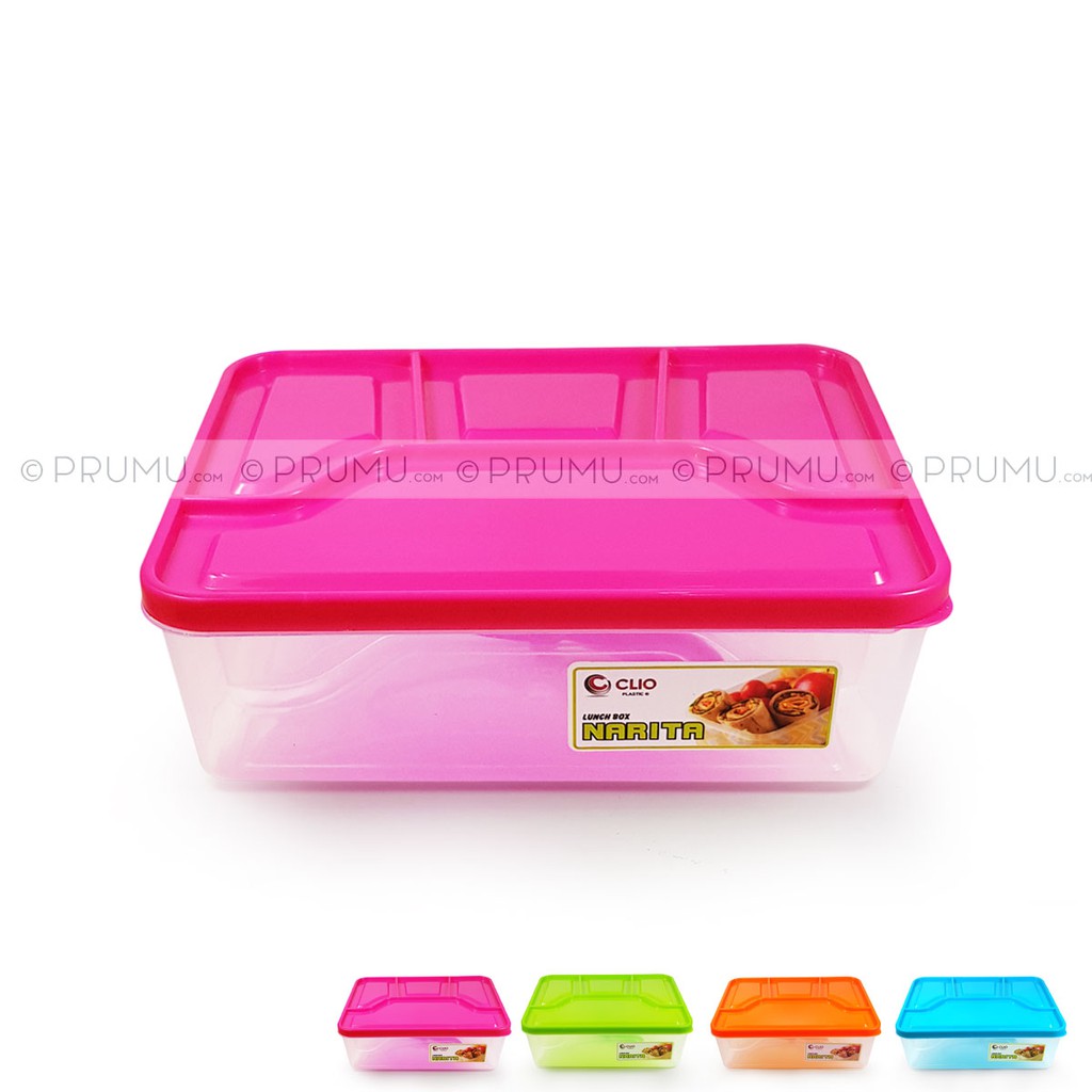 GROSIR Lunch Box - Kotak Makan 4 Sekat - Bento Box - Souvenir Ulang Tahun - Suvenir Ultah - Narita