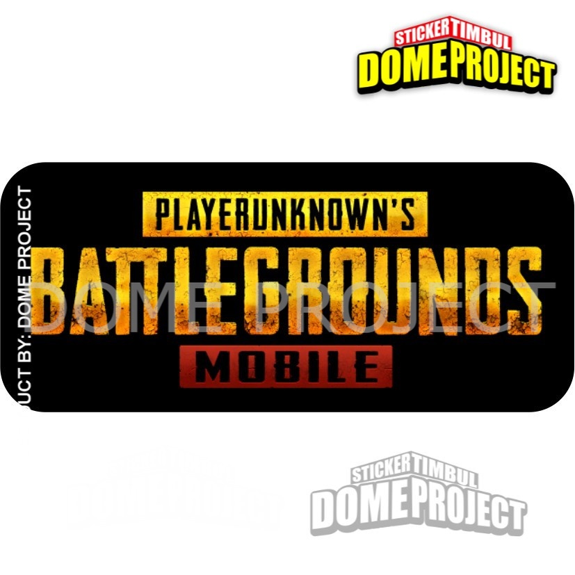 STIKER MOTOR TIMBUL EMBLEM PUBG STIKER RESIN TIMBUL LENTUR STICKER MOTOR AKSESORIS HP