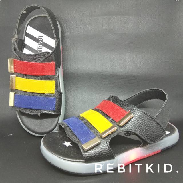 Sandal tali anak laki-laki impor lampu