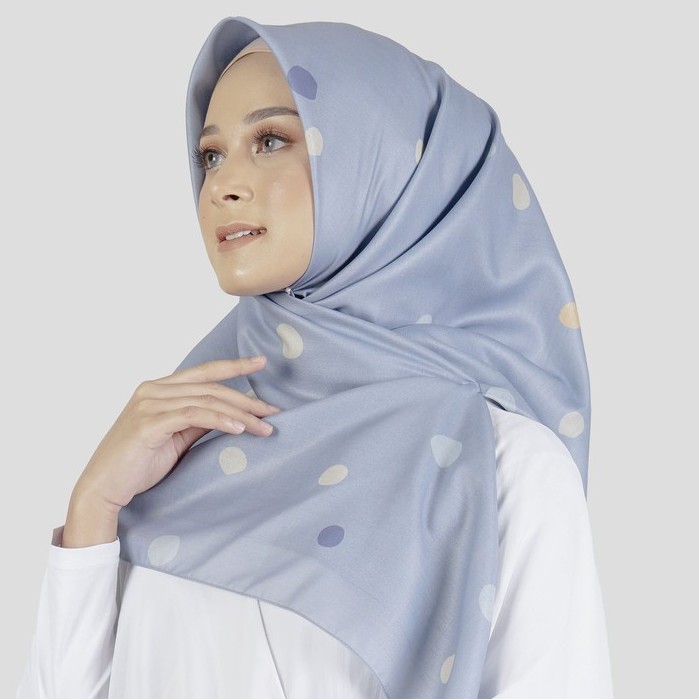 Jilbab Segiempat Elzatta Kaila Voal Premium Series-Rayna - Biru