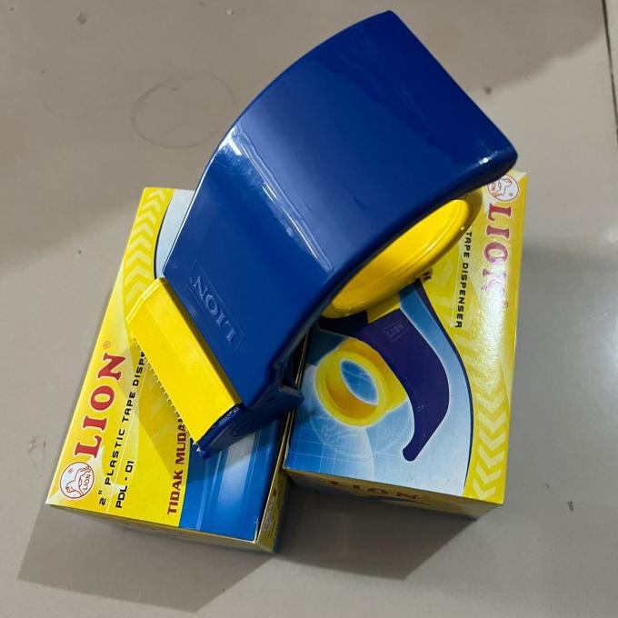 

Tape Dispenser merk Lion (Cutter pemotong lakban)