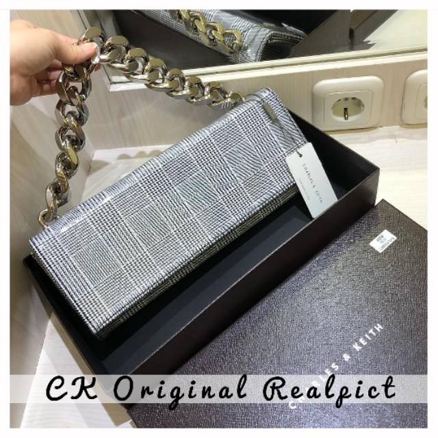 HOT SALE  CLUTCH CK Original - Tas Charles&keith pesta original mewah tas kondangan