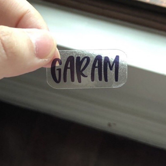 

STICKERPAD label bumbu dapur gula garam transparan tahan air waterproof custom