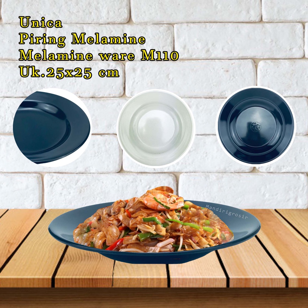 &quot;Unica * Piring Melamine * Melamine ware * M110 * Uk.25x25 cm &quot; Unica * Piring Melamine * Melamine ware * M5110 * Uk.24.