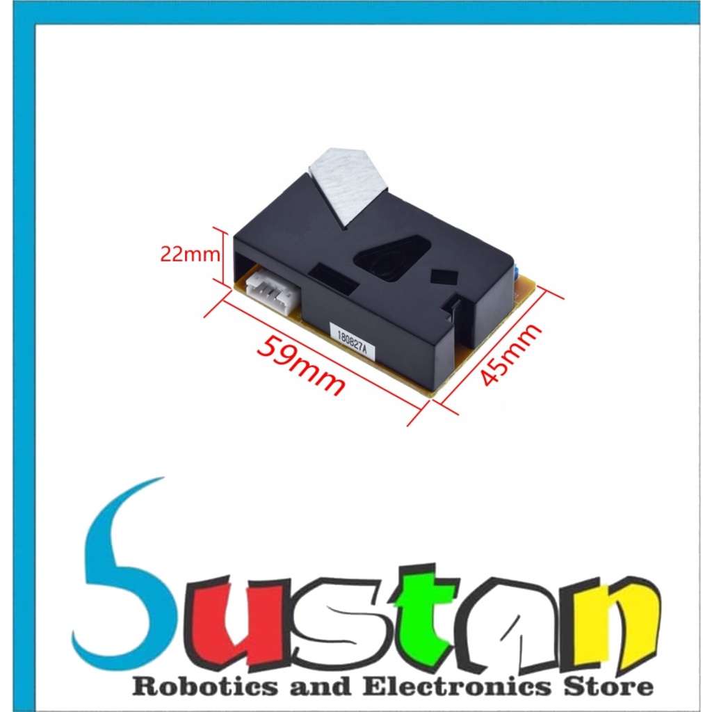 SENSOR DEBU DSM501A DUST ALLERGIC SMOKE PARTICLES MODULE FOR ARDUINO