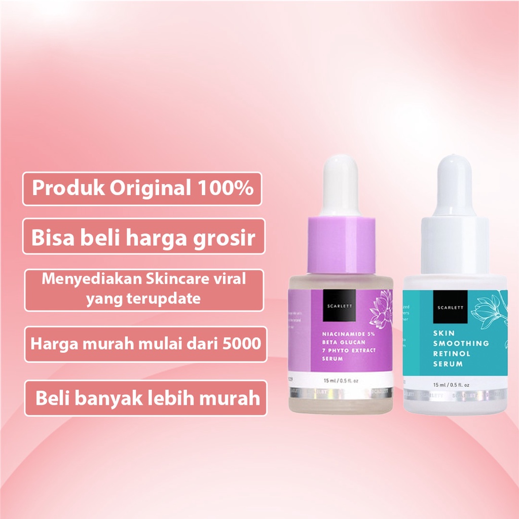 [ SKINHOUSEID ] Scarlett Whitening Face Serum | Niacinamide 5% Beta Glucan 7 Phyto Extract Serum | Skin Smoothing Retinol Serum