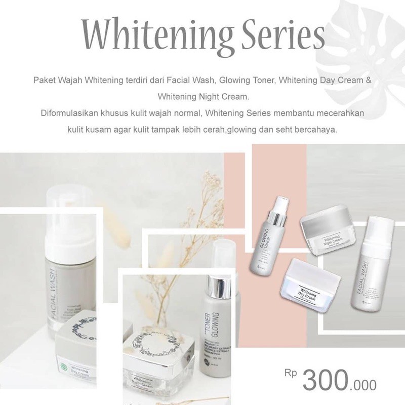 MS GLOW WHITENING SERIES (FREE POUCH+CERMIN)