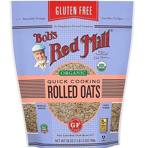 

Sale Bob's Red Mill Organic Gluten Free Quick Cooking Rolled Oats 794gr