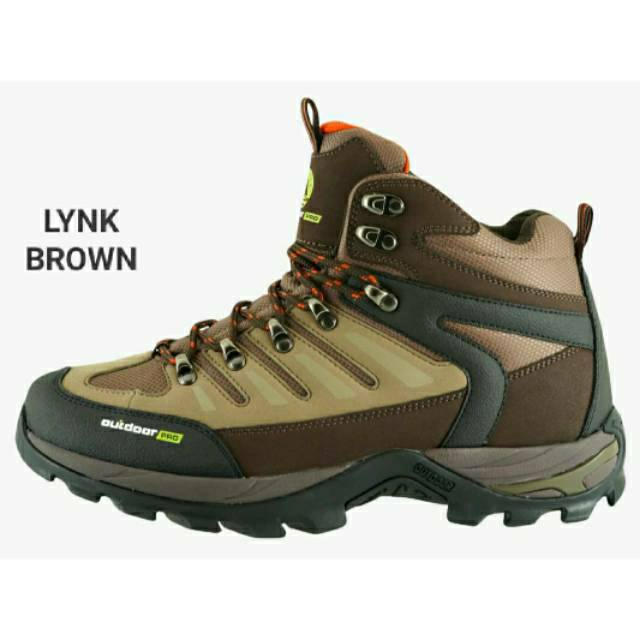 Sepatu Hiking Outdoor Pro Original | Sepatu Gunung Outdoor Pro Lynk Brown