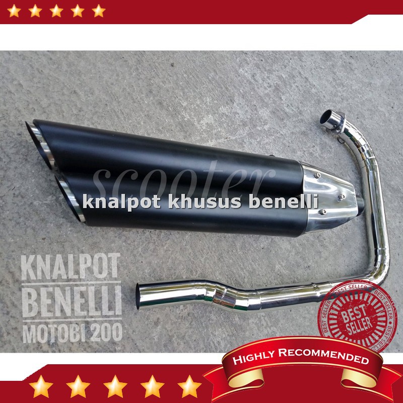 Murah Knalpot Benelli Motobi 200 Evo - Knalpot Benelli Motobi 200 Efi