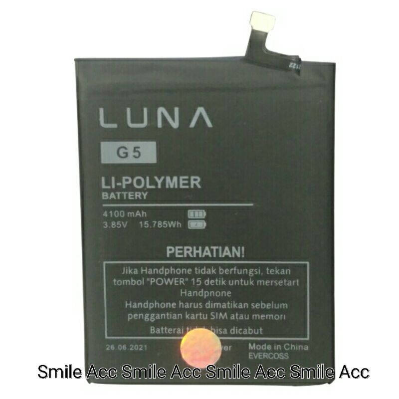Baterai LUNA G5  Luna X Pro  Original 100
