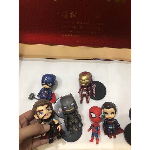 Figure Avengers Topper Cake MARVEL Ironman Batman Superman Capten Amerika Thor Spiderman topper kue