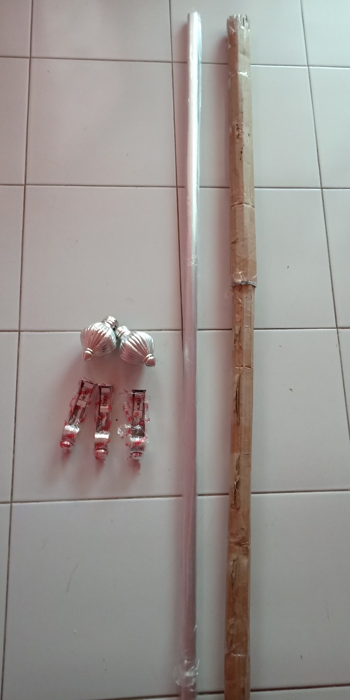 ( 2 Meter Dan 1,5 Meter) Rel / Reil /rollet / Reil Bulat /batang Soka Gorden