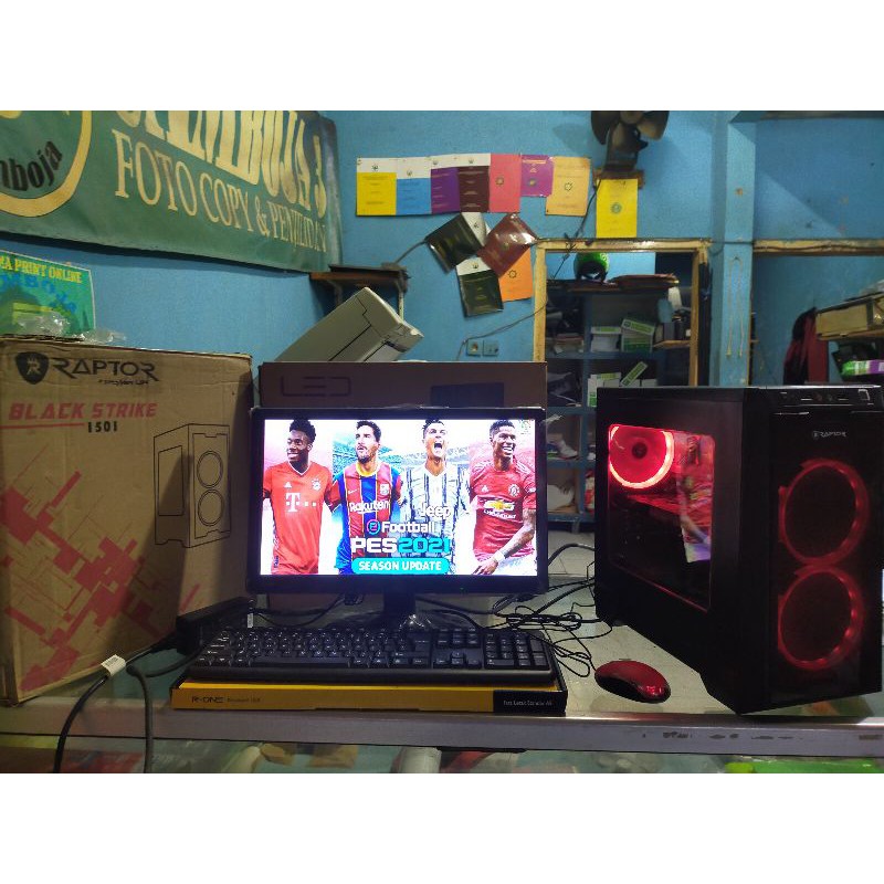 PAKET KOMPUTER GAME/DESAIN CORE I5 RAM 8GB SSD 120GB VGA CARD LED 19&quot; WIDE