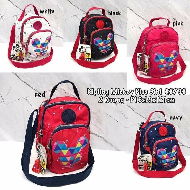 TAS RANSEL MICKEY ANAK DEWASA PARASUT 2in1 KP8798