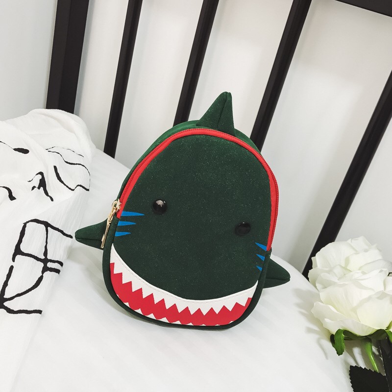 TAS ANAK MINI MODEL HIU KECIL LUCU | BACKPACK SHARK