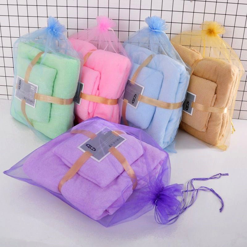 hhs20 Handuk Mandi Besar 2in1, Handuk Hampers Sang Jit 2pcs, Souvenir Cantik