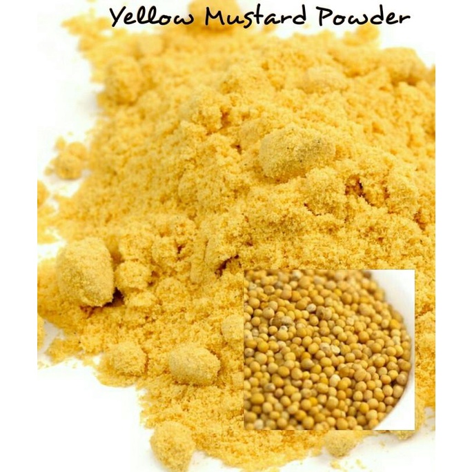 

Yellow Mustard Powder / Biji Sawi Bubuk - 500Gram