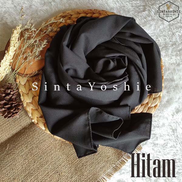 180X75 PASHMINA TALI DIAMOND ITALIANO PREMIUM QUALITY-HITAM