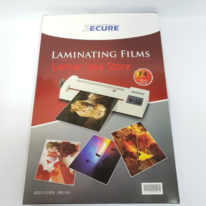 

A401Xjex Laminating Films Secure Plastik Laminating Secure F4 100 Micron D501Cnf
