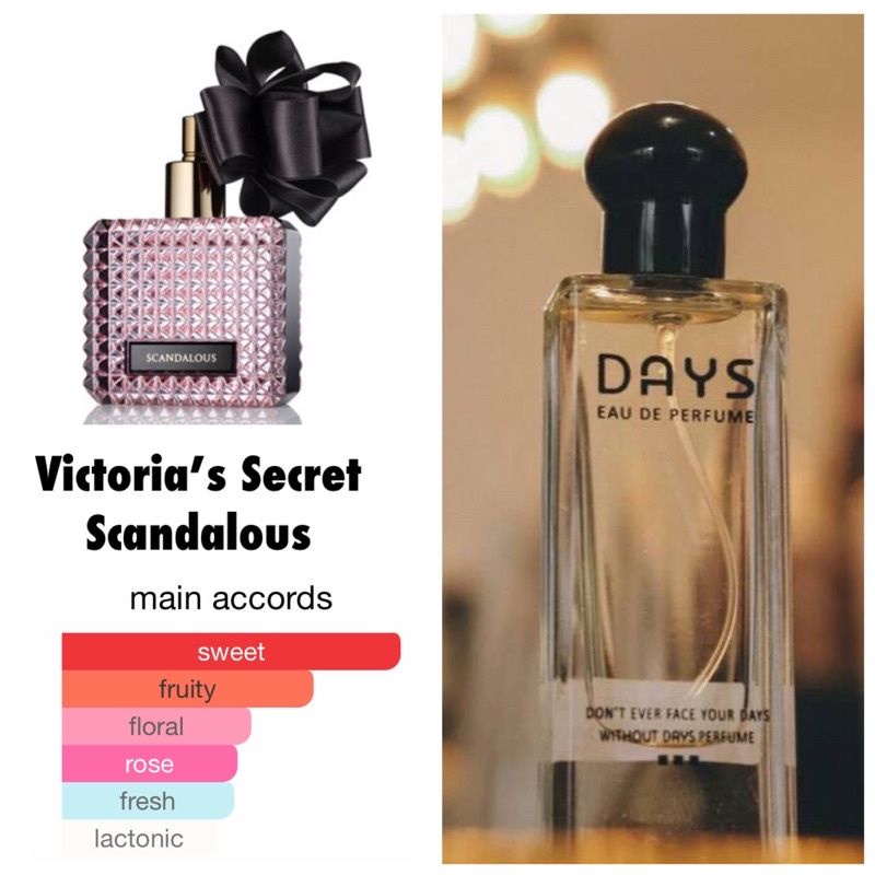 DAYS inspired perfume by Victoria Secret Scandalous