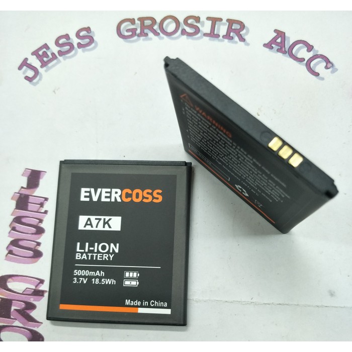 Baterai Battery Evercross Evercoss Cross A7K Double Power 5000Mah - Hitam