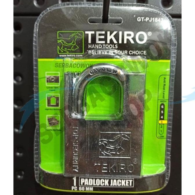 Tekiro Gembok Jaket 60 mm Gembok Putih Jacket Tekiro Termurah