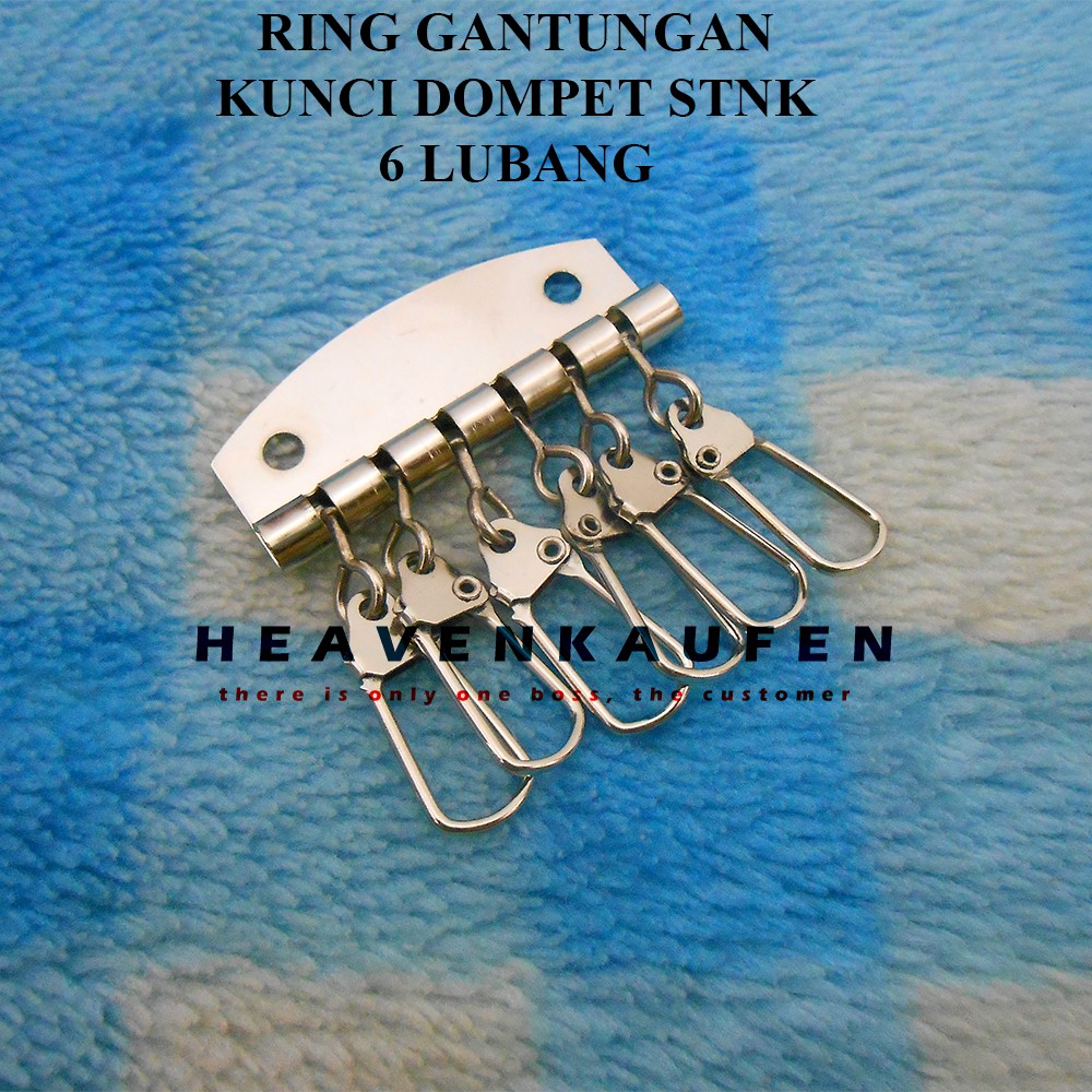 Ring Gantungan Kunci Untuk Ring Dompet STNK 6 Lubang