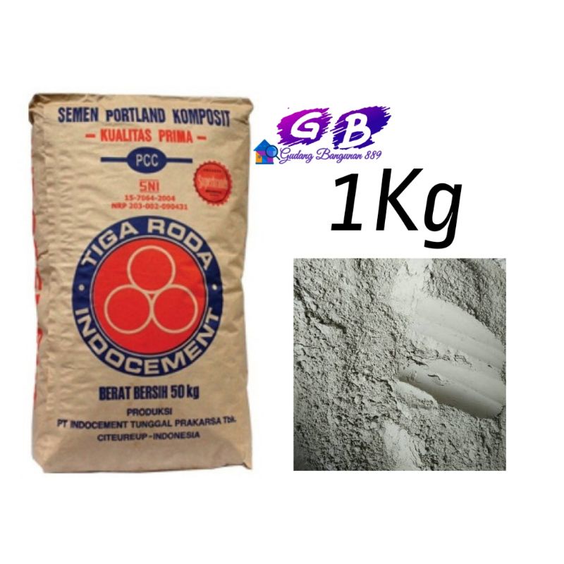 SEMEN HITAM ECERAN 1 KG/SEMEN KILOAN TIGA RODA