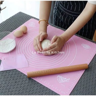 SILIKON FONDANT MAT 50X40CM ALAS ADONAN ROLL SILMAT CAKE KUE TATAKAN