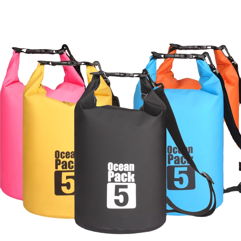 OCEAN PACK DRYBAG WATERPROOF TAS ANTI AIR 5L / 5 LITER  &lt; ADA 1 TALI  &gt;