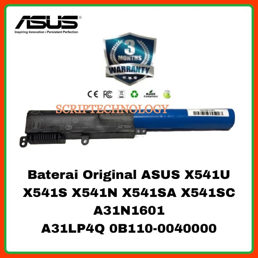 Baterai Original Asus sc X541 X541U X541S X451SA F541 F541U R541 A31N1601