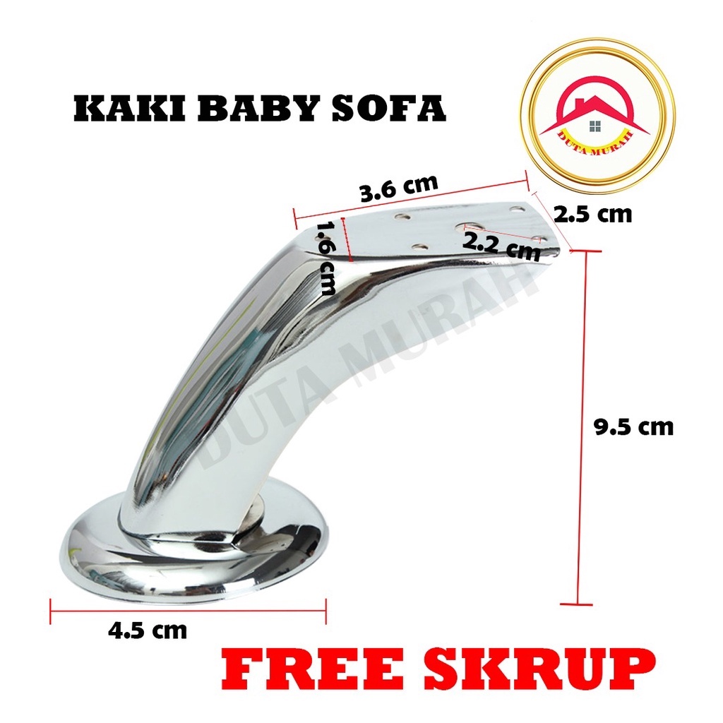 Kaki Sofa meja baby (1 pcs) Free Skrup