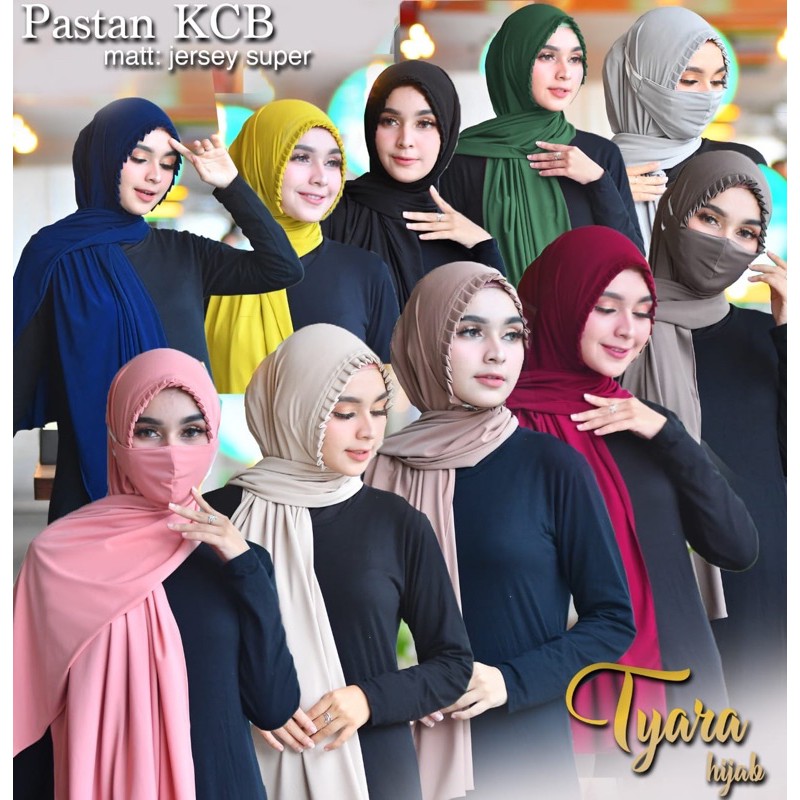 ORI BRAND TYARA PASHMINA INSTAN KCB RIMPIT BAHAN JERSEY