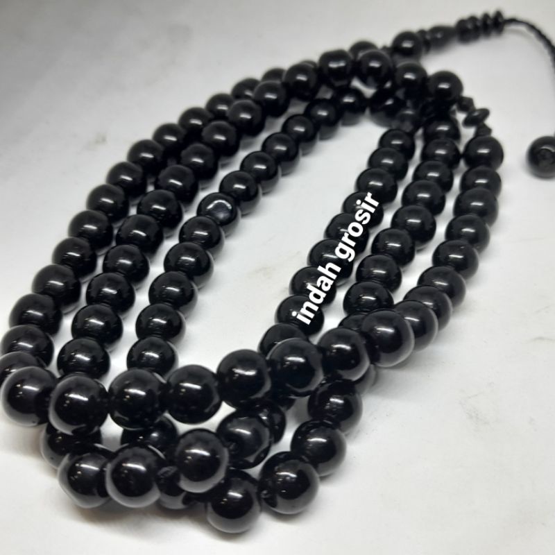 TASBIH BATU BLACK ONIX 99BUTIR 8MM BANDUL 2