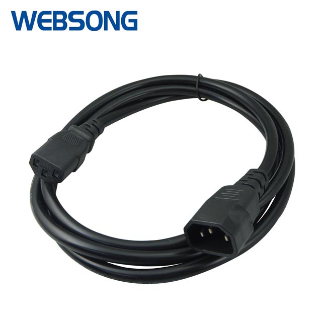 Kabel Power Extension C14 to C13 1.8M 3M 5M 0.15x1mm OD7.0 1000watt WEBSONG