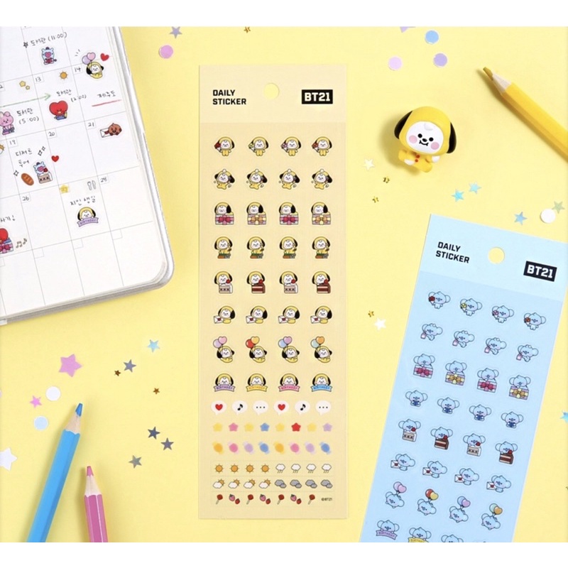 PO OFFICIAL BT21 Baby Daily Sticker