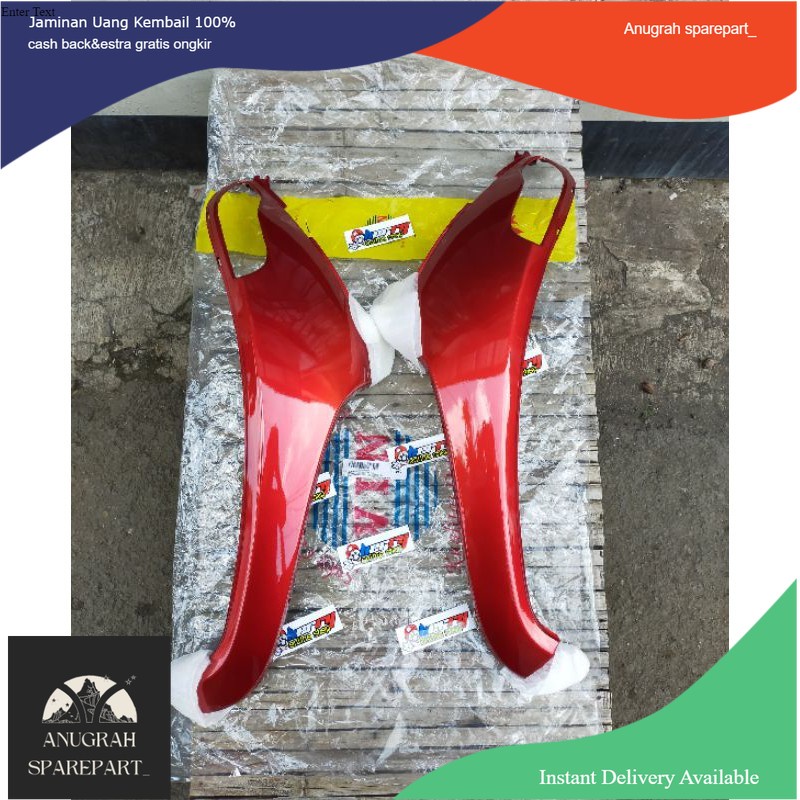 Sayap samping cover kap body depan scoopy fi 2013 2014 2016 k16 warna merah maroon