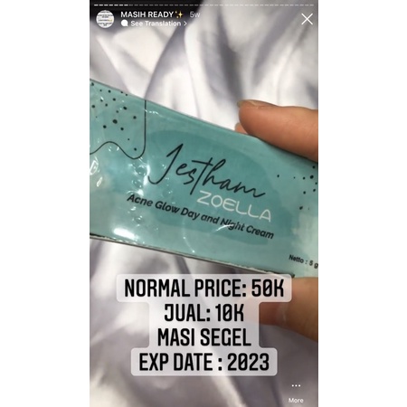 jestham acne glow day & night cream (NEW)