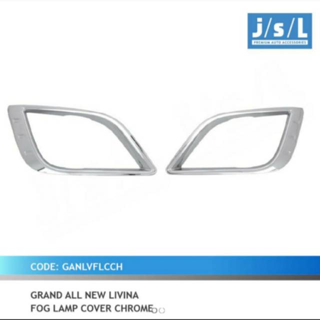 Cover foglamp grand all new Livina platinum chrome jsl