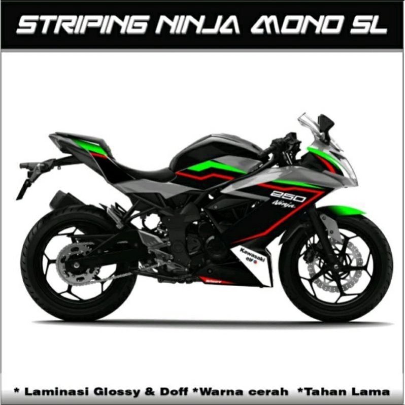 DECAL STRIPING NINJA 250 MONO SL KRT