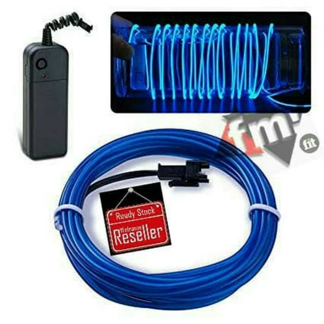 Fm fit (dari jakarta) elwire el wire lampu led neon strip dekorasi pesta kamar baju