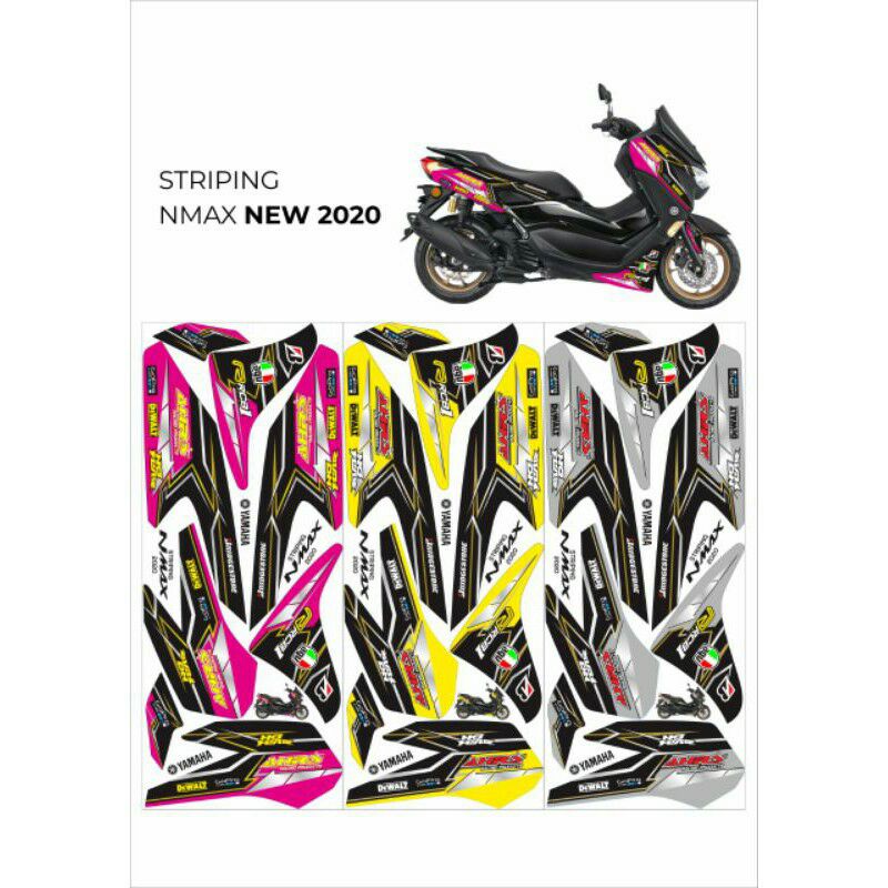 STRIPING LIST BODY NMAX 155 NEW 2020 AHRS RACING