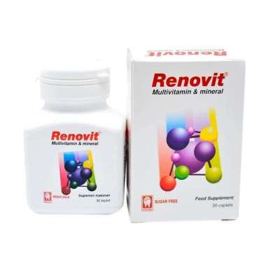 RENOVIT GOLD Dan RENOVIT BOTOL Isi 30 Tablet - Multivitamin Dewasa Dan Lansia Suplemen