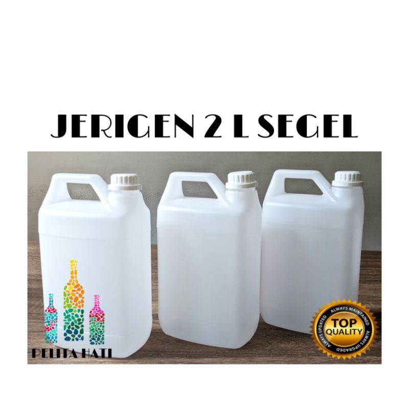 BOTOL JERIGEN 2 LITER HDPE SEGEL FOODGRADE HARGA DISTRIBUTOR