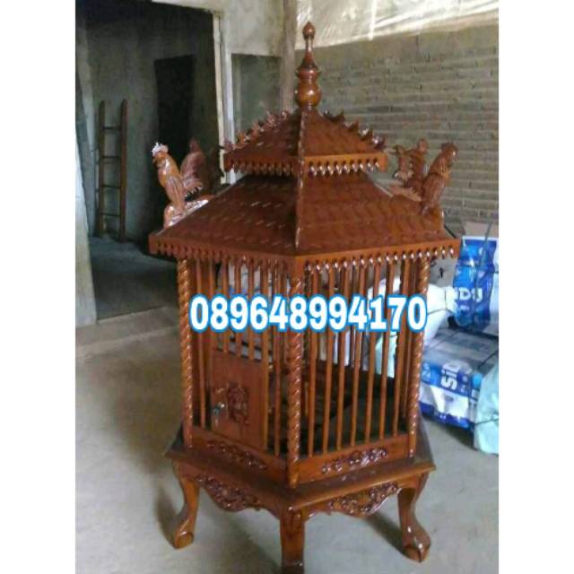 Kandang ayam bekisar kayu jati