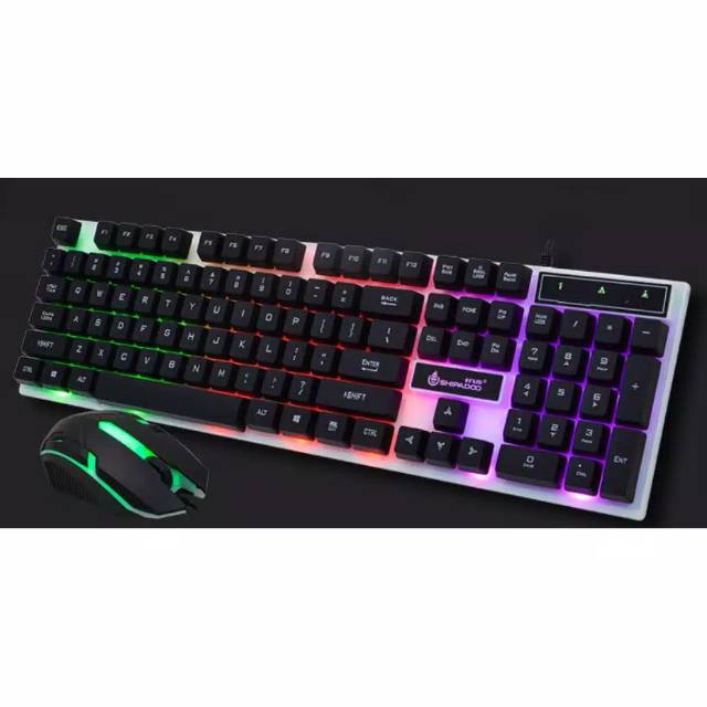 Keyboard + Mouse Shipadoo Lampu D280 & D210