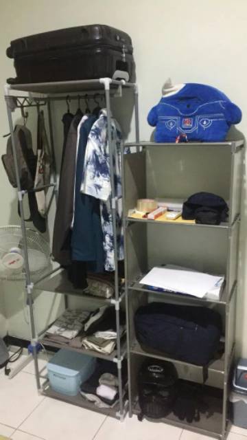 Stand Hanger Rak Lemari Pakaian Serbaguna